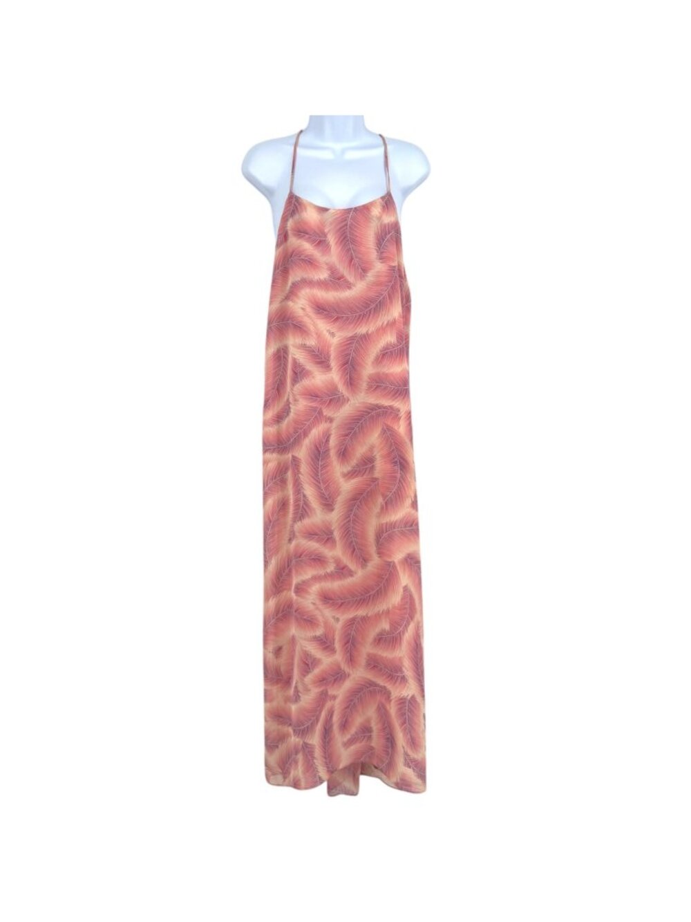 Show Me Your Mumu T-Rex Maxi Dress Pretty Birdie Print Pink Purple Size Medium